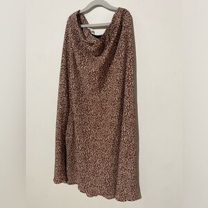 Burgundy Floral Women's Skirt